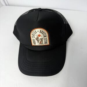 Moody Center Austin Texas Trucker Hat Black Mesh Snapback Cap Adjustable